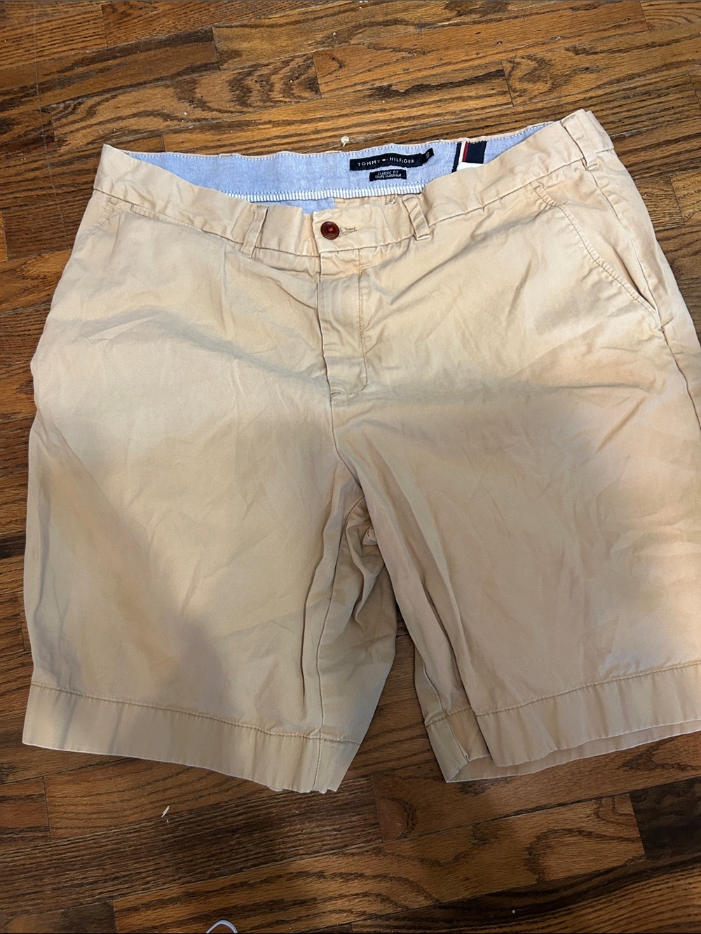 Tommy Hilfiger Khaki Cotton Chino Shorts